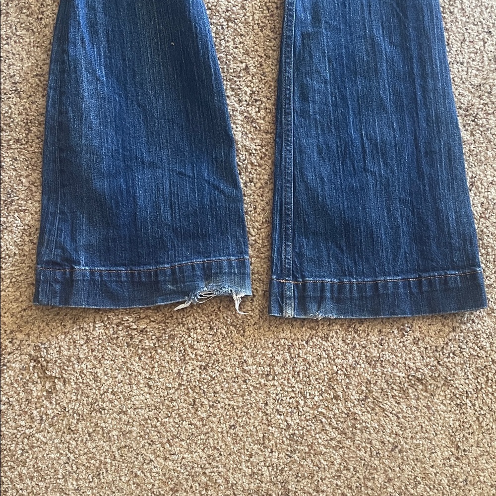 Kimes Ranch Dark Blue Flare Jeans - Picture 7 of 7